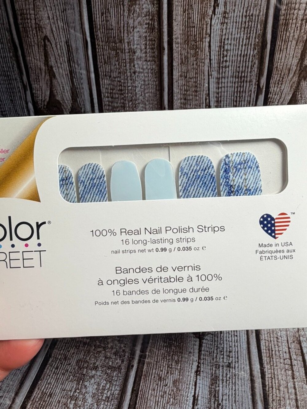 Blue Jean Baby Color Street Nail Polish Strips Blue Nail Polish
